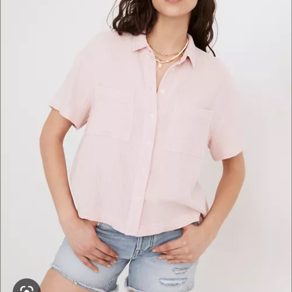 Madewell light spun beach side shirt